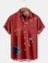 Men's Christmas Funny Graphic Short Sleeve Hawaiian Shirt
