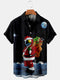 Men's Christmas Funny Graphic Short Sleeve Hawaiian Shirt