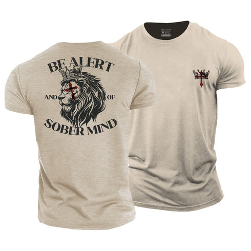 Men's Be Alert And of Sober Mind Cotton T-Shirt