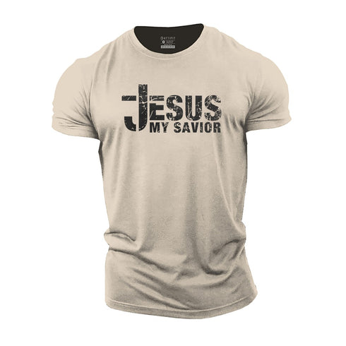 Men's Jesus My Savior Cotton T-Shirt
