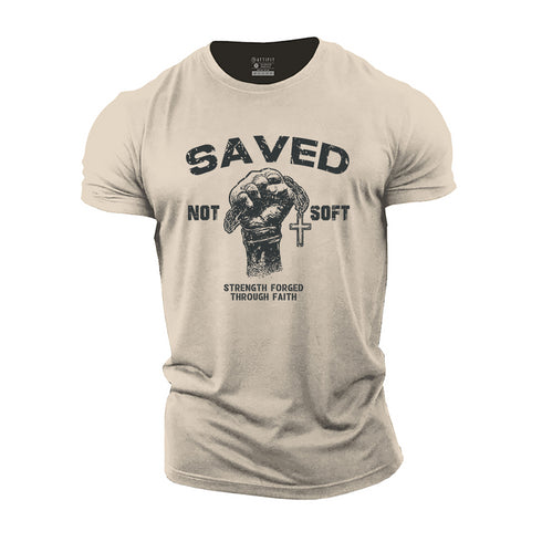 Men's Saved Not Soft Cotton T-Shirt