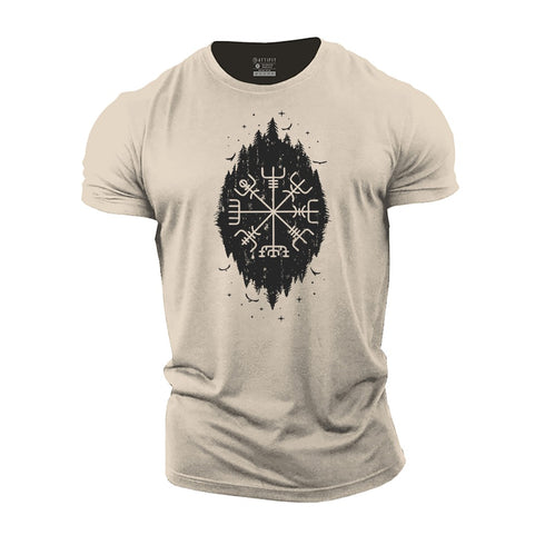 Men's Viking Compass Cotton T-Shirt