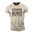 Men's Supporting Those Who Work in Acres and Not in Hours Cotton T-Shirt