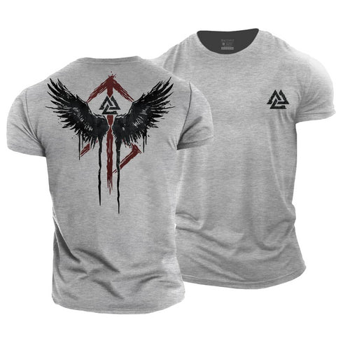 Men's Viking Wings Cotton T-Shirt