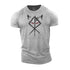 Men's Viking Rune Wolf Cotton T-Shirt