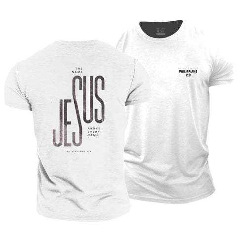 Men's Jesus PHILIPPIANS 2:9 Cotton T-Shirt