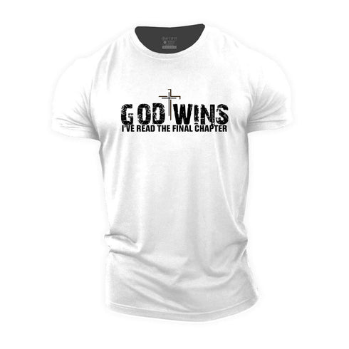Men's God Wins Cotton T-Shirt