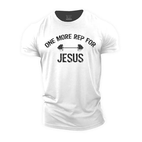 Men's One More Rep for Jesus Cotton T-Shirt