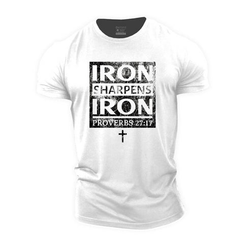 Men's Iron Sharpens Cotton T-Shirt