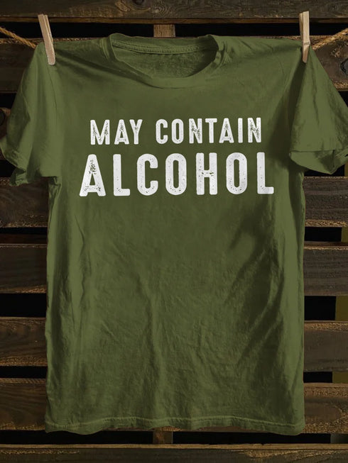 Unisex May Contain Alcohol Funny T-shirt