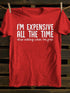 Unisex I'm Expensive All The Time T-shirt