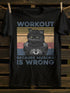 Unisex Because Murder Is Wrong Black Cat T-shirt