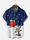 Men's Christmas Funny Graphic Short Sleeve Hawaiian Shirt