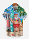 Men's Christmas Funny Graphic Short Sleeve Hawaiian Shirt
