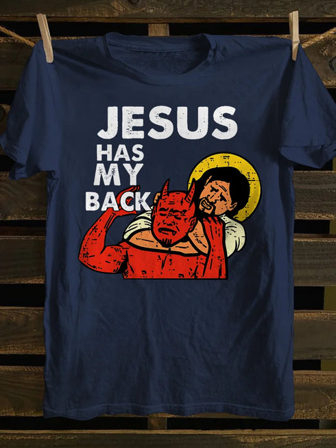 Unisex Jesus Has My Back Classic T-shirt