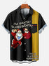 Men's Christmas Funny Graphic Short Sleeve Hawaiian Shirt