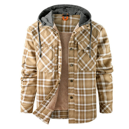 Men‘s Warm Pocket Casual Hoodie Jacket Outwear